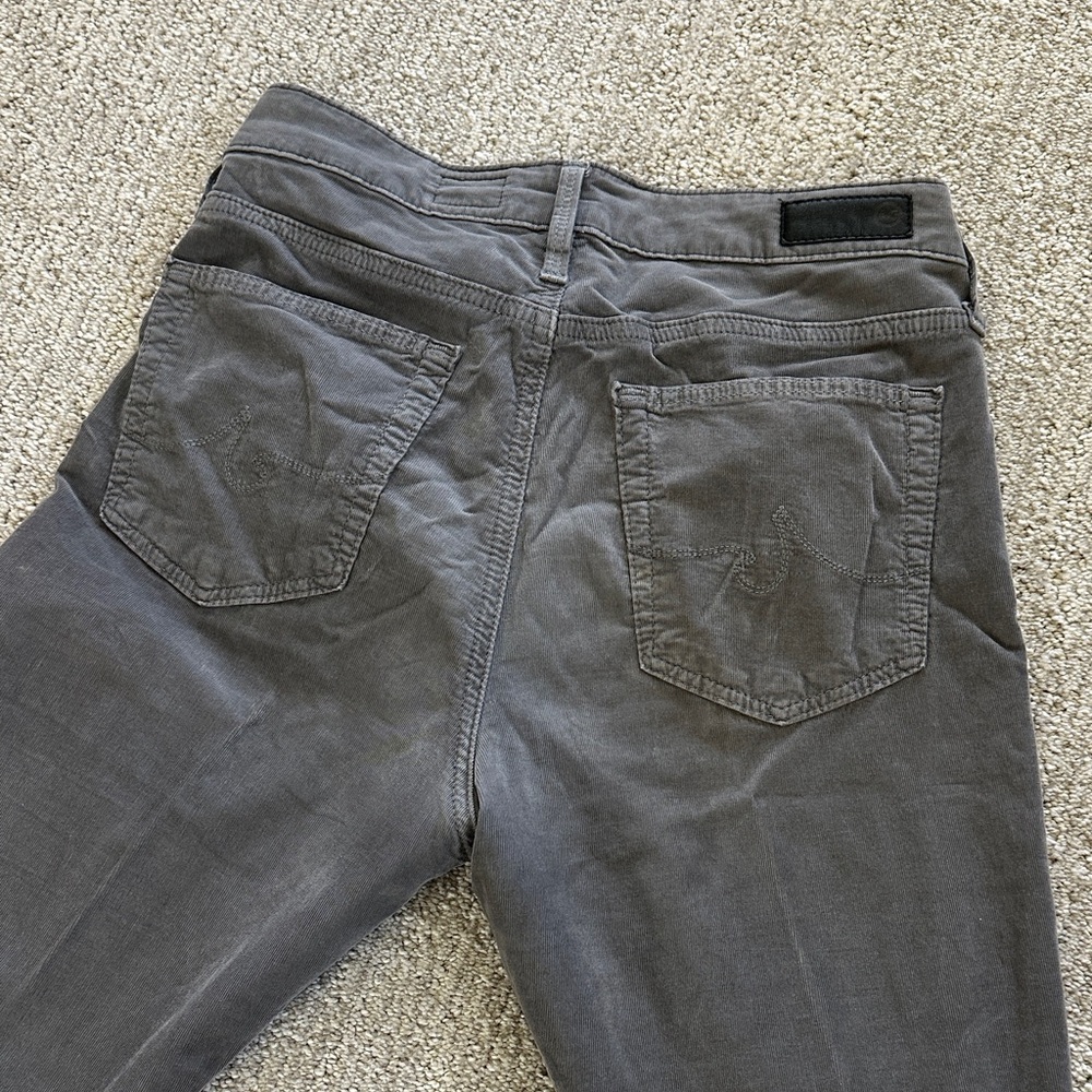 Super Versatile Stretch Gray Mini Cord Jeans - image 3